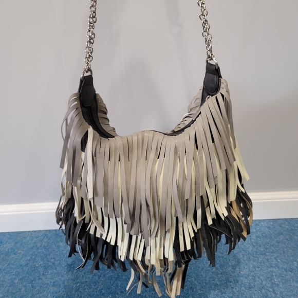 Gray Fringe Bag - Picture 10 of 11